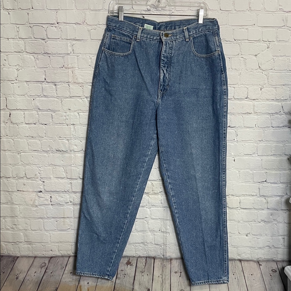 Vintage Gitano Mom Blue High Rise Tapered Leg  Denim Jeans 16 Short - Picture 2 of 7